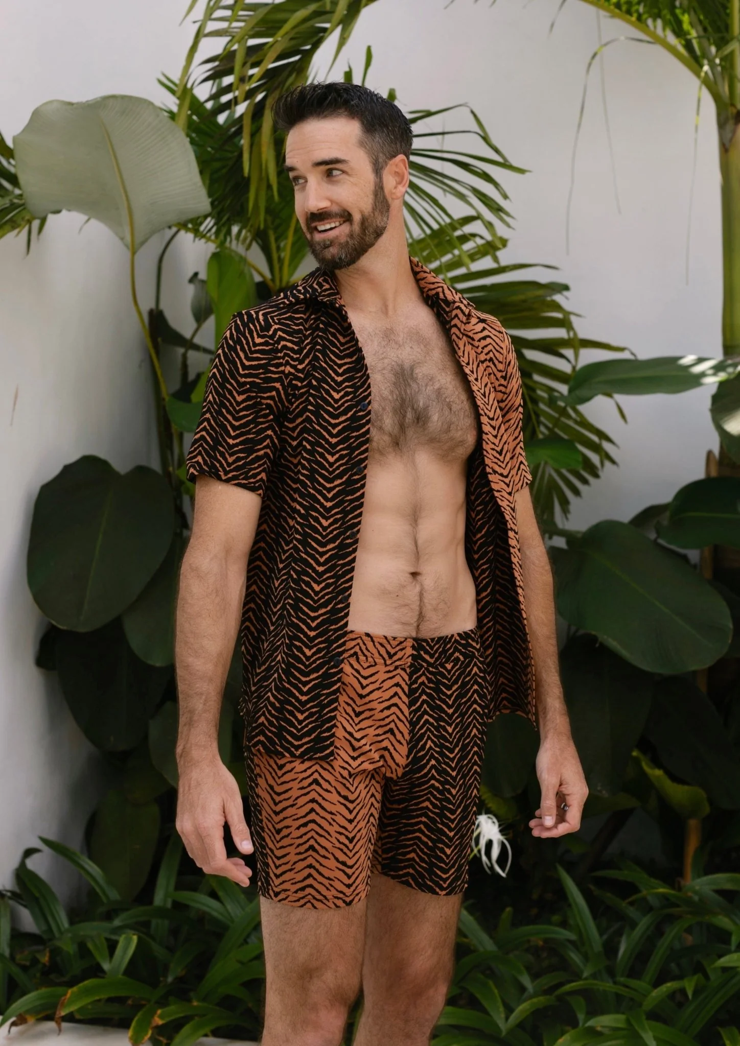 Carlsbad Button Down Shirt - Tiger Switch Print - Image 4