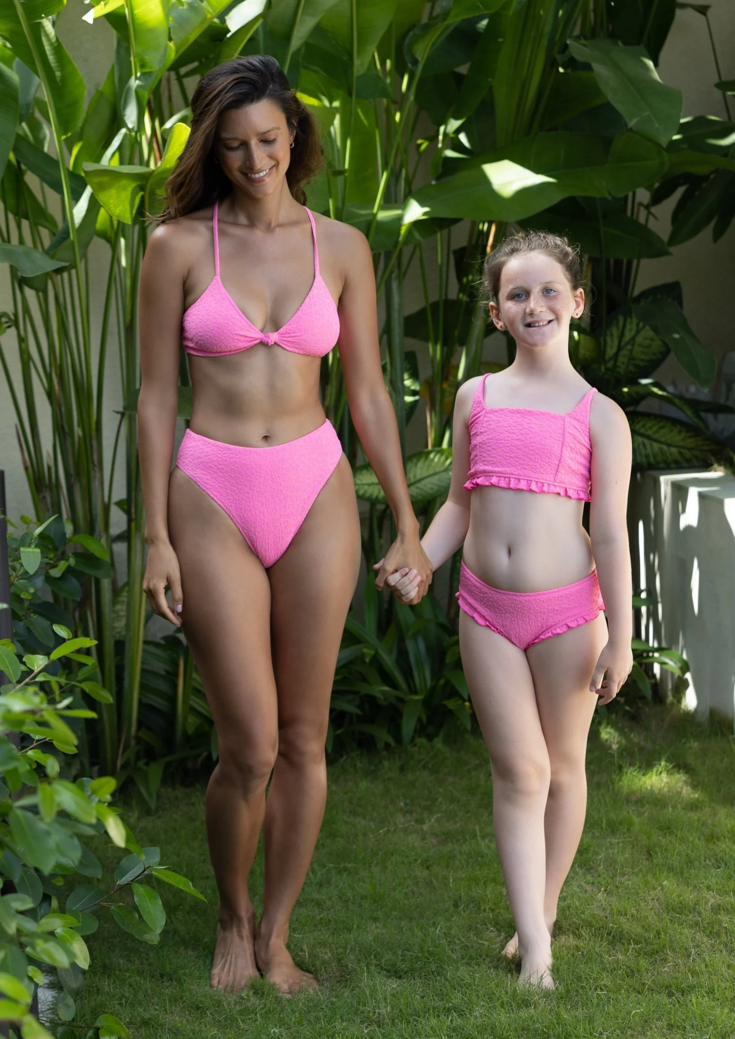 Mini Zuma Girls Bikini Set - Pink Leopard - Image 6