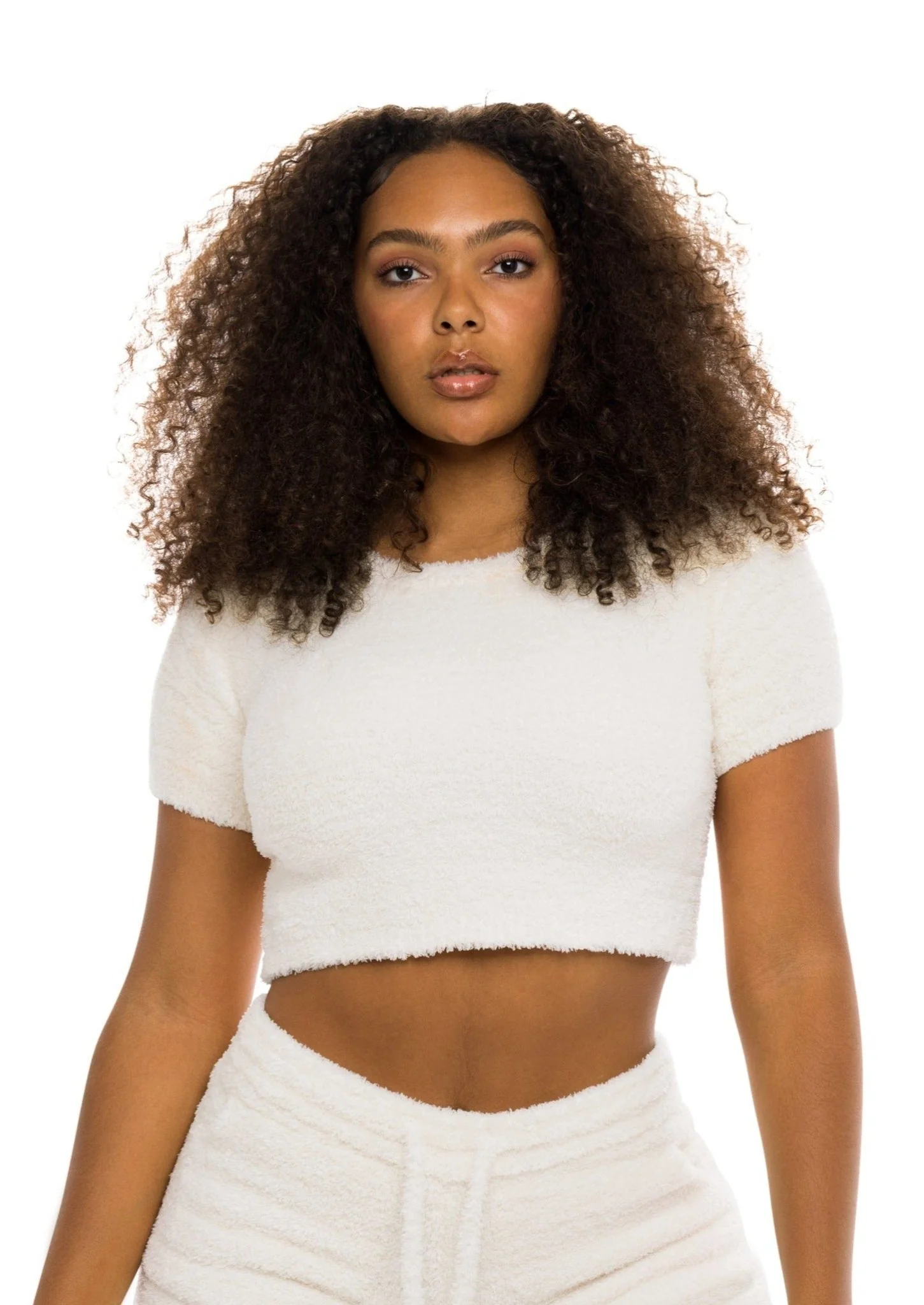 Unwind Crop Top Ivory - Image 6