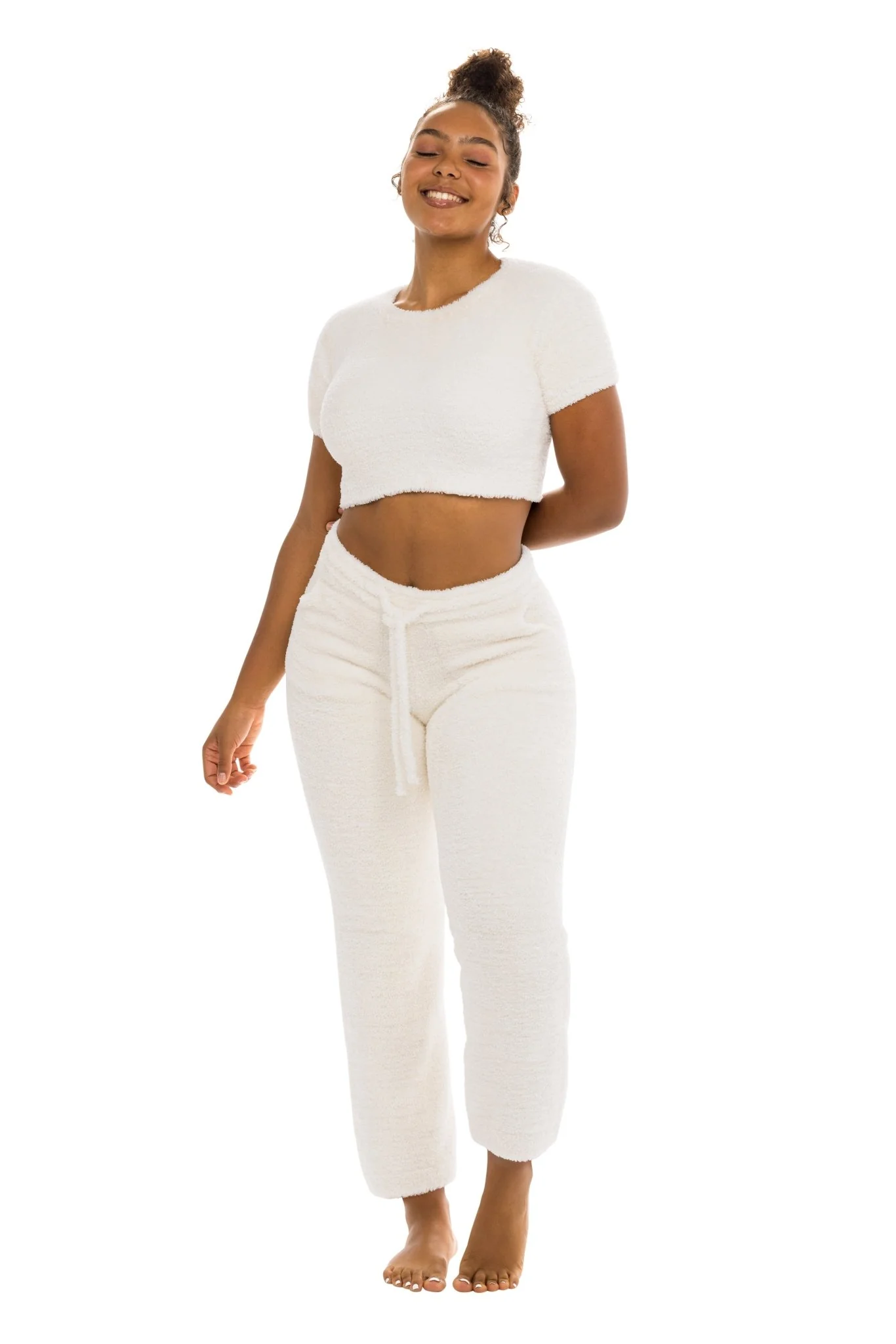 Unwind Crop Top Ivory - Image 7