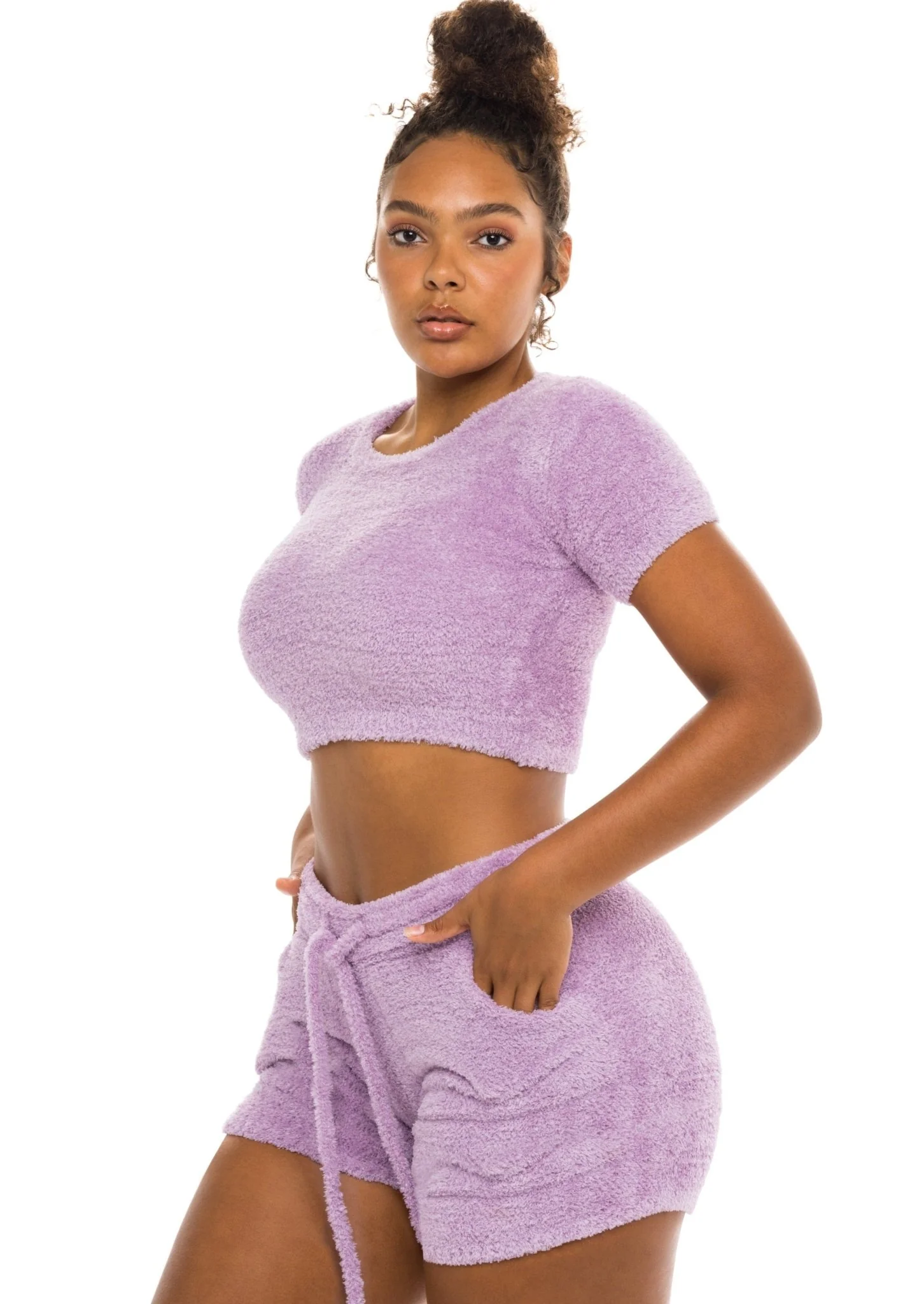 Unwind Crop Top Lavender - Image 4